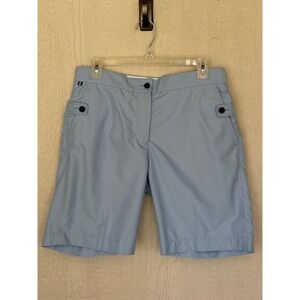 J.Lindeberg Mens Blue Technical Golf Shorts Size 29 Flat Front Performance